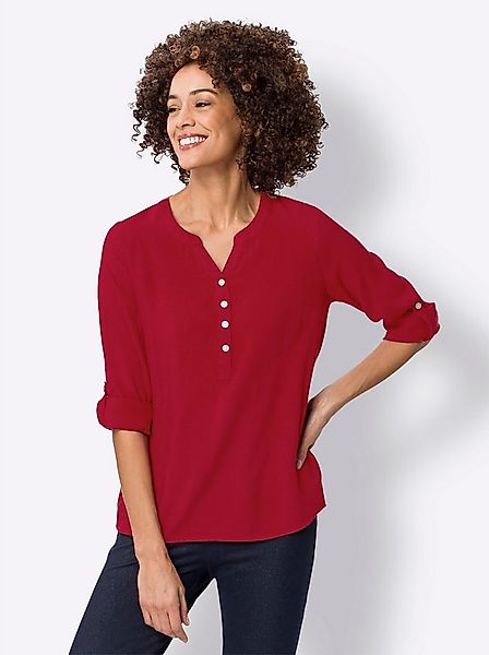 Sieh an! Klassische Bluse Schlupfbluse Langarm günstig online kaufen