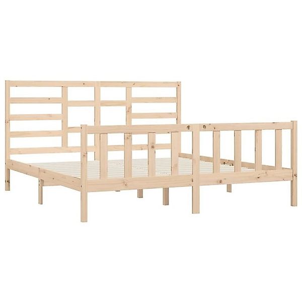 vidaXL Bettgestell Massivholzbett Kiefer 200x200 cm Bett Bettgestell Doppel günstig online kaufen