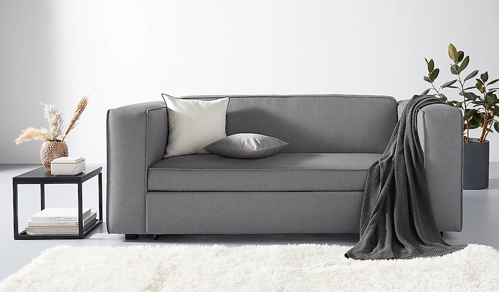 Home affaire Schlafsofa "Asmund, Design-Schlafsofa, komfortable Bedienung," günstig online kaufen