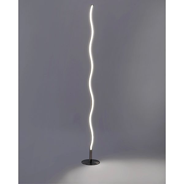 JUST LIGHT Stehlampe WAVE, LED fest integriert, Warmweiß, Fußschalter günstig online kaufen