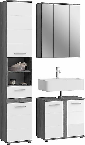 welltime Badmöbel-Set »LUCCA, 3 teilig,TOPSELLER!, MDF Hochglanzfront, best günstig online kaufen