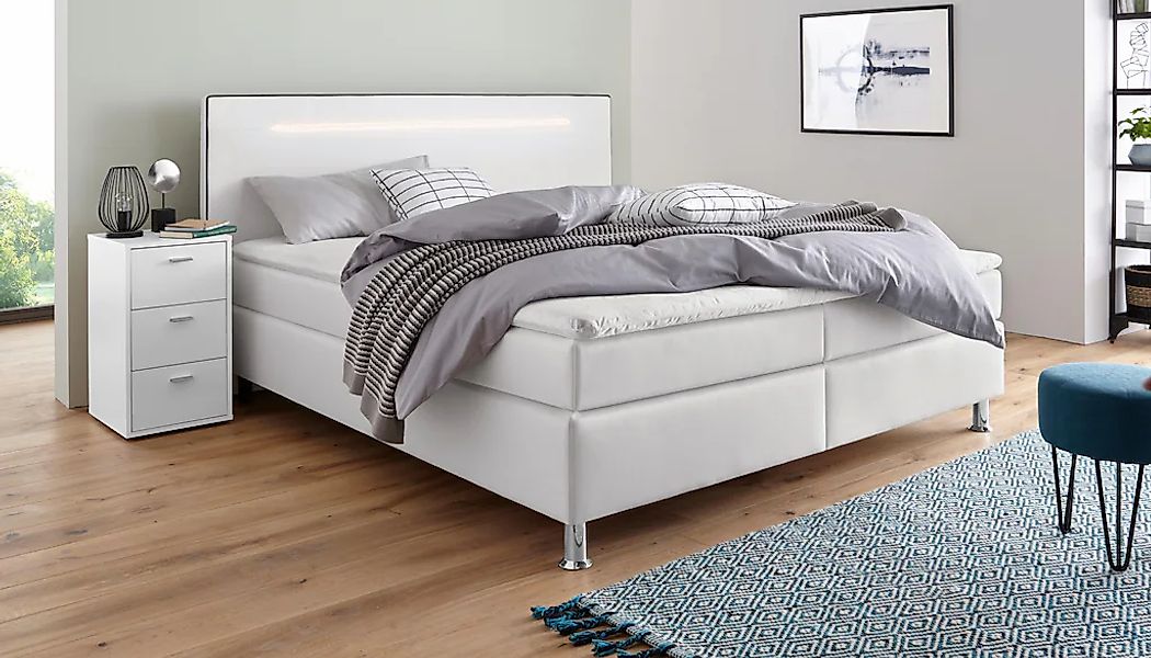 COLLECTION AB Boxspringbett, inkl. LED-Beleuchtung, Topper und Kissen günstig online kaufen