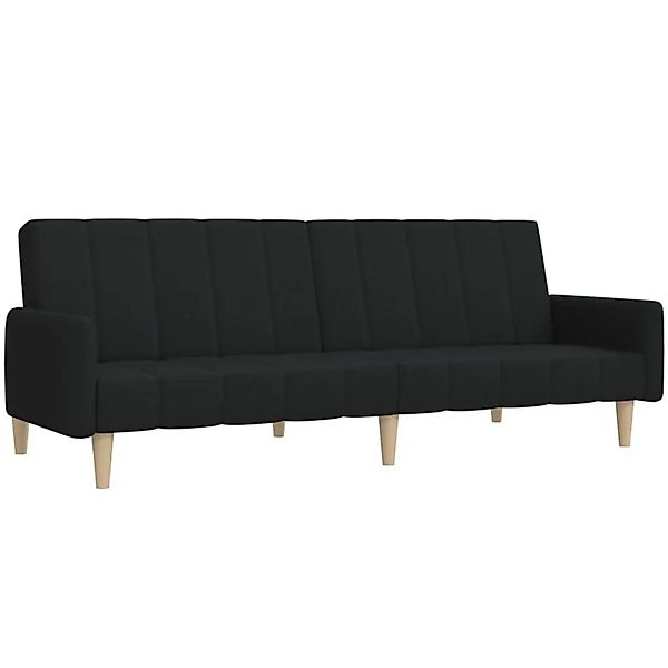 vidaXL Schlafsofa 2-Sitzer Schwarz Stoff 375760 günstig online kaufen