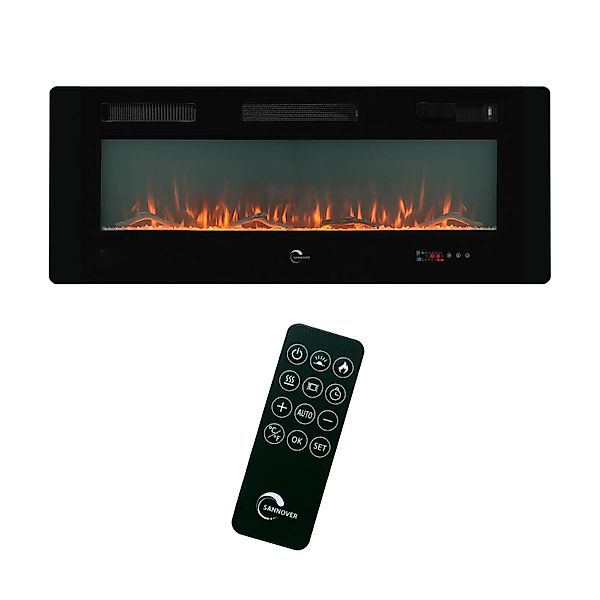 Sannover Elektrokamin mit LED-Flammeneffekt Valtaia Plat 2000 W  127 cm günstig online kaufen
