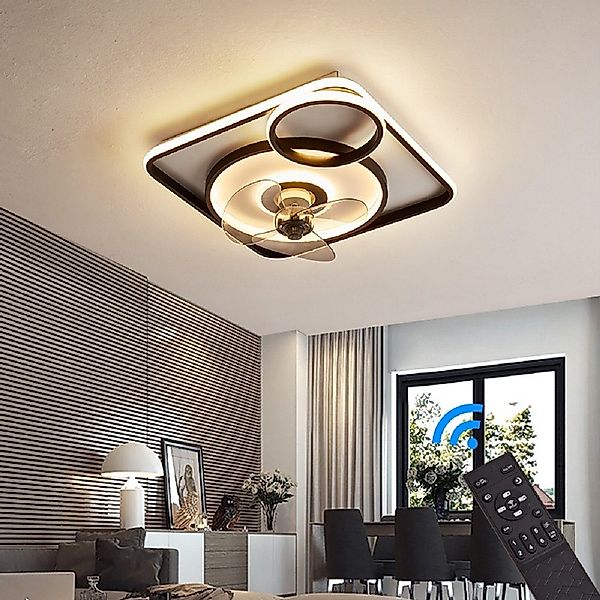 Euroton Deckenventilator Deckenventilator mit LED Beleuchtung günstig online kaufen