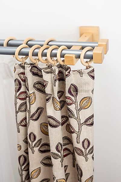 GARESA Gardinenstange »CUBUS« Ø 20 mm 2 läufig-läufig Wunschmaßlänge;Träger günstig online kaufen