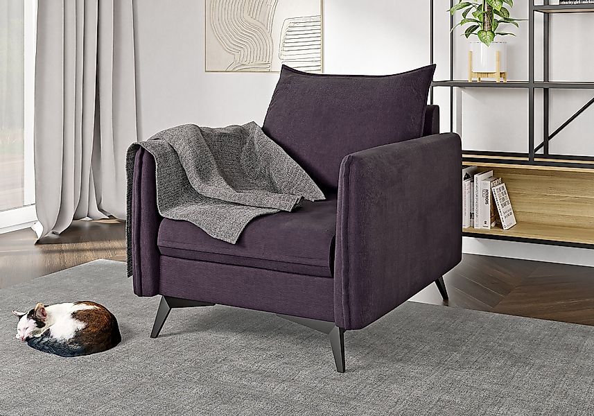 S-Style Möbel Sessel Azalea mit Schwarz günstig online kaufen