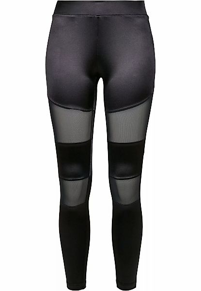 URBAN CLASSICS Leggings "Urban Classics Damen Ladies Shiny Tech Mesh Leggin günstig online kaufen