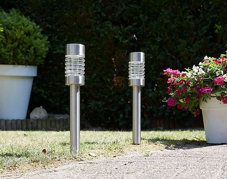 Luxform Gartenleuchte Luxform Solar Stableuchte Torino 42cm hoch Wegleuchte günstig online kaufen