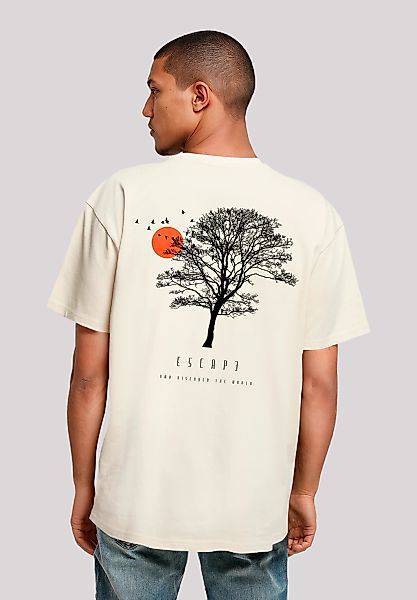 F4NT4STIC T-Shirt "Oversize Escape Discover the World Tree Birds" Premium Q günstig online kaufen