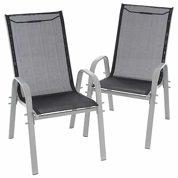 VCM Gartenstuhl "2er Stapelstuhl Gartenstuhl Outdoor Stuhl Garten" () 2 Stk günstig online kaufen
