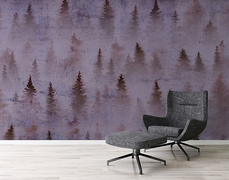 Architects Paper Fototapete »Atelier 47 Coniferous Artwork 1«, Wald, Vlies, günstig online kaufen