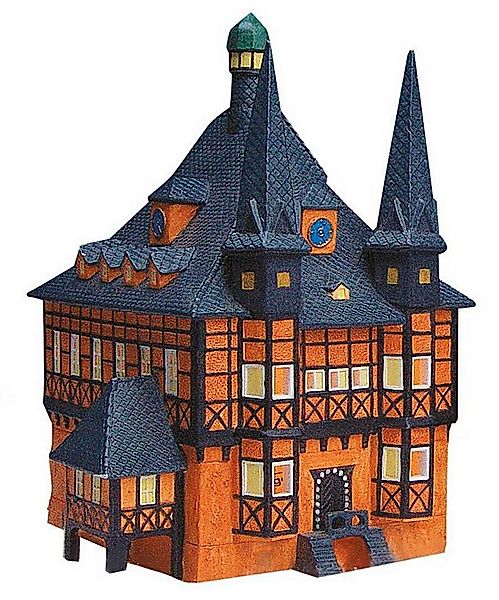 G.Wurm GmbH Dekoobjekt Rathaus Wernigerode/Harz Porzellan Windlichthaus günstig online kaufen