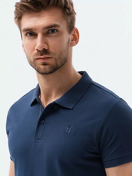 OMBRE Poloshirt Ombre Herren Pique-Strick-Poloshirt - navy blau V2 S1374 M günstig online kaufen