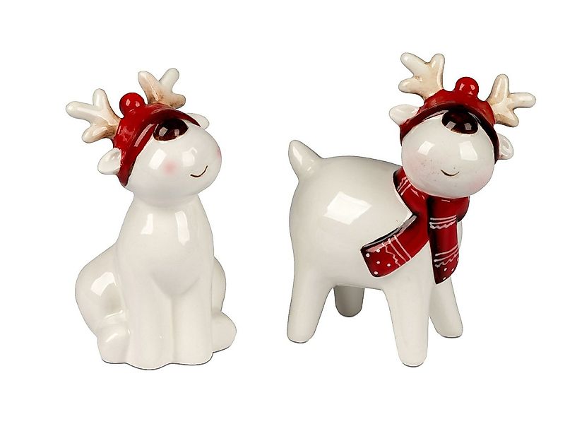 formano Dekofigur Winterzeit, Farbe: Weiß, Motiv: Elch günstig online kaufen