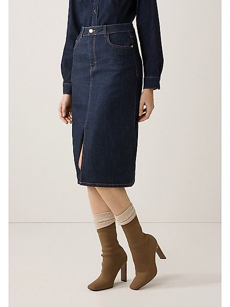 MORE&MORE Midirock schmaler Midi-Jeansrock günstig online kaufen