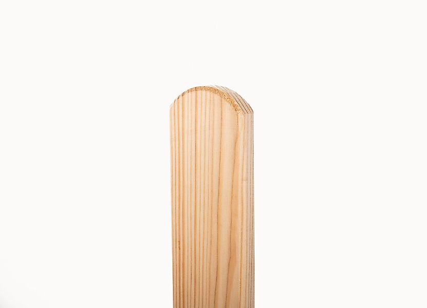 Mega-Holz Holzzaun Zaunlatten-Paket "Usedom" (gehobelt,Kopf gerundet) günstig online kaufen