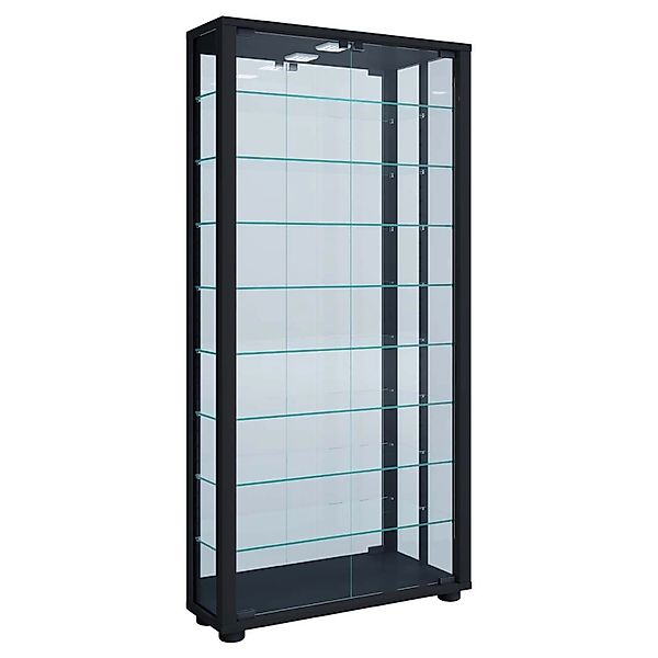 ebuy24 VitrosaMaxi Vitrinenschrank Wandhängend mit Spiegel 2 Glastüren Inkl günstig online kaufen