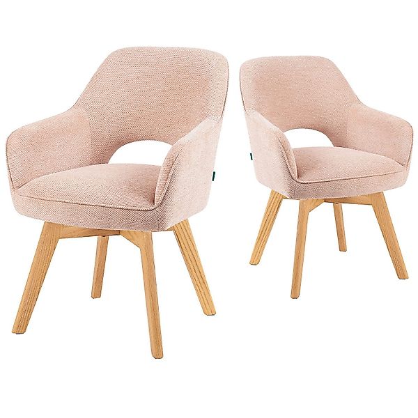 DUBI Möbel Polsterstuhl Mika-Lena 2er-Set, Federkern, günstig online kaufen