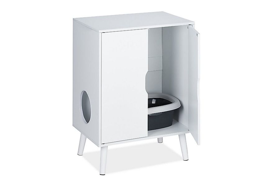 relaxdays Katzenzelt Katzenschrank für Katzentoilette günstig online kaufen