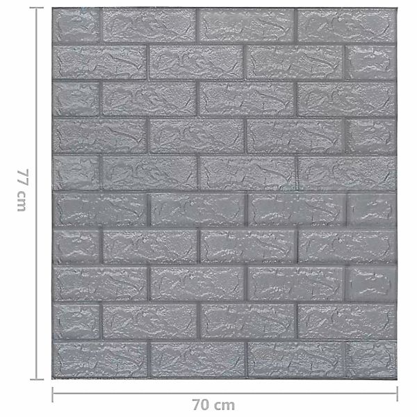 vidaXL Fototapete 3D Tapete Ziegelstein Selbstklebend günstig online kaufen