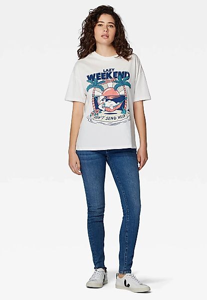 Mavi Rundhalsshirt "LAZY WEEKEND GRAPHIC T-SHIRT", T-Shirt mit Print günstig online kaufen
