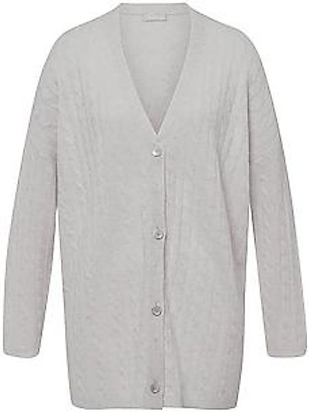 Long-Strickjacke Peter Hahn grau günstig online kaufen