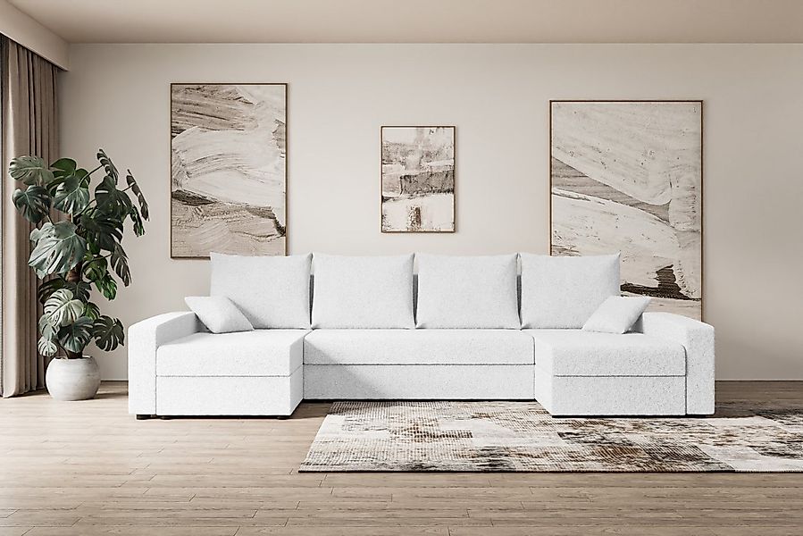 ALTDECOR Wohnlandschaft ALESIA-U, Couch mit Schlaffunktion, Wohnzimmer - Wo günstig online kaufen