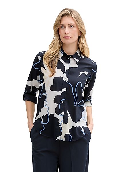 TOM TAILOR Langarmbluse mit All-Over Print günstig online kaufen
