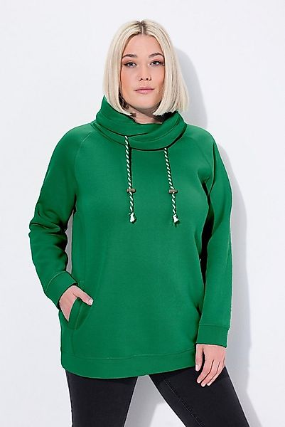 Ulla Popken Sweatshirt Bis 64 Sweatshirt mit Stehkragen Pullover günstig online kaufen