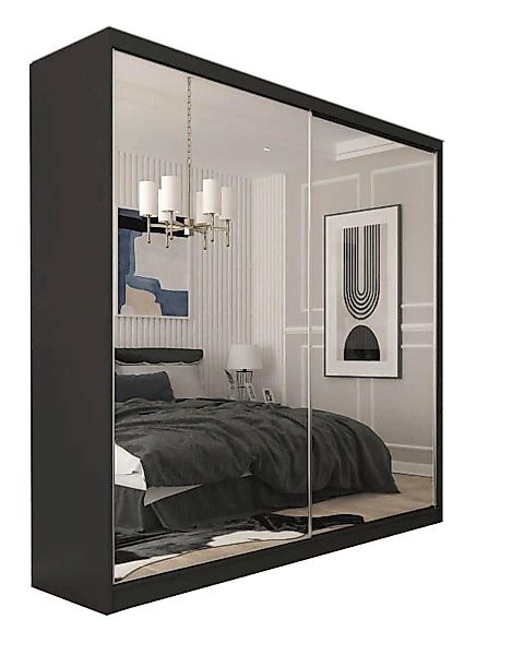 Compleo Schwebetürenschrank mit Spiegel, Kleiderschrank breit günstig online kaufen