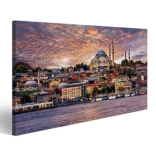 islandburner Leinwandbild Bild auf Leinwand Goldenes günstig online kaufen