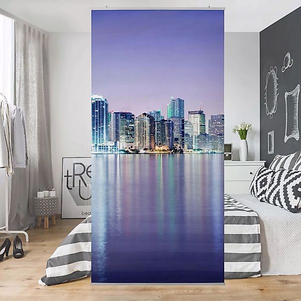 Raumteiler Architektur & Skyline Purple Miami Beach günstig online kaufen