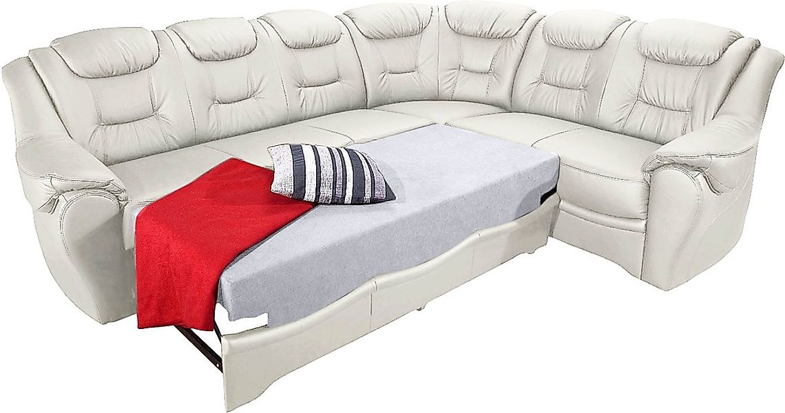 sit&more Ecksofa »Bellevue L-Form«, wahlweise mit Bettfunktion günstig online kaufen