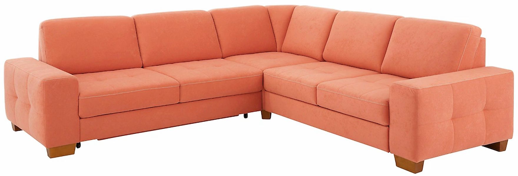 Home affaire Ecksofa "Puccini L-Form" mit Federkern, Sitztiefenverstellung, günstig online kaufen