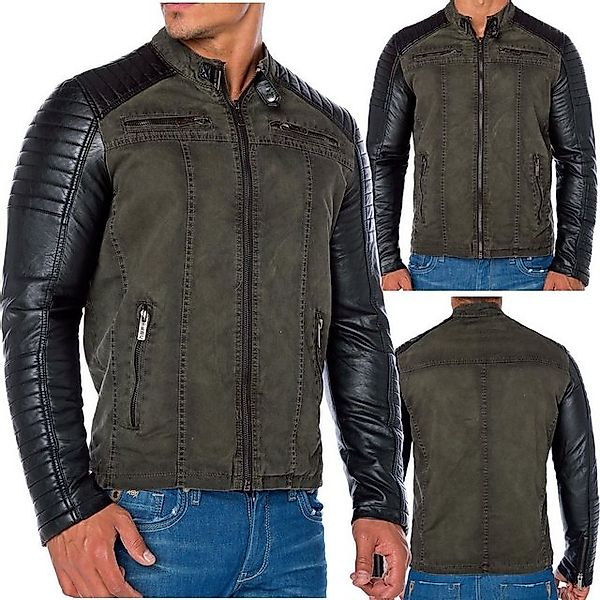 RedBridge Bikerjacke Premium Qualität Bikerjacke Steppdesign günstig online kaufen