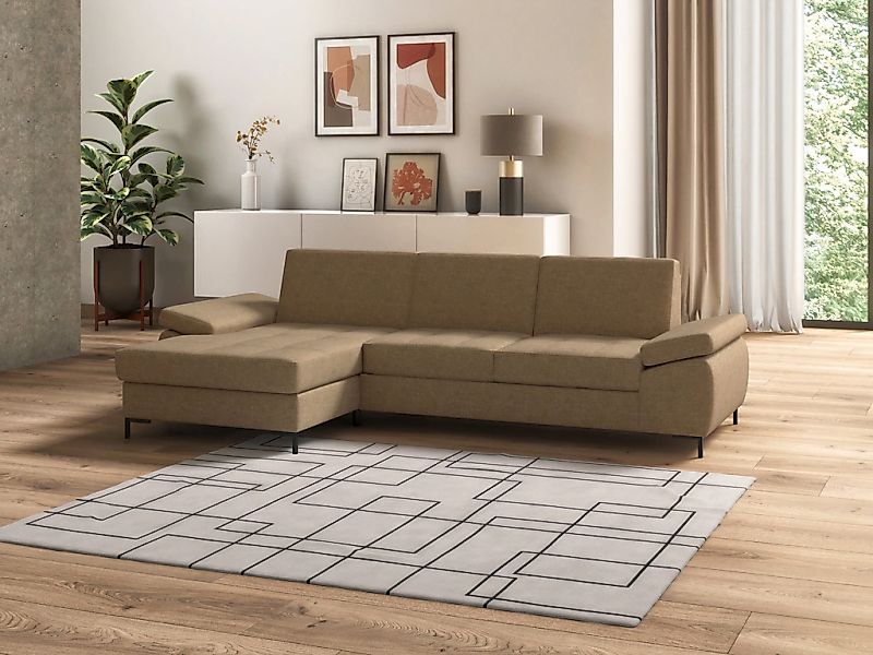 DOMO collection Ecksofa "Capelo, komfortabel, klare Linien zeichnen dieses günstig online kaufen