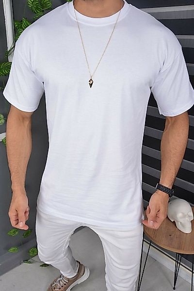 Megaman Jeans Oversize-Shirt T-Shirt Oversize Sommer T-Shirt Tee Long-Tee B günstig online kaufen