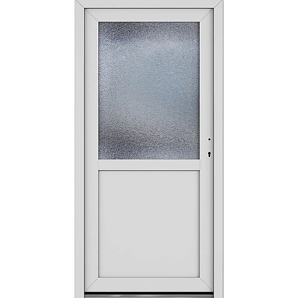 Roro Nebeneingangstür OKE 1155 Kunststoff Weiß 88 cm x 198 cm DIN R günstig online kaufen