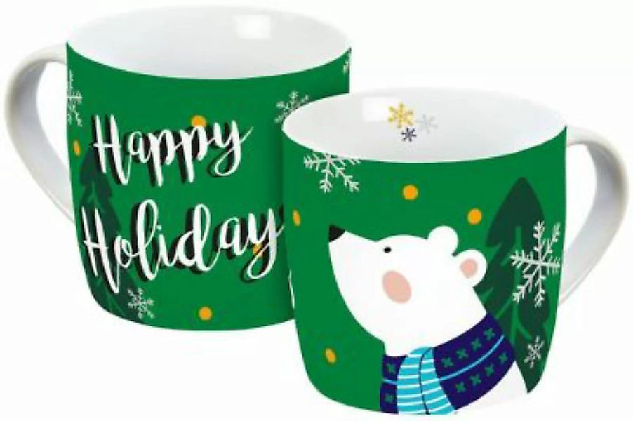 Geda Labels Tasse Happy Holidays 300ml Tassen bunt günstig online kaufen