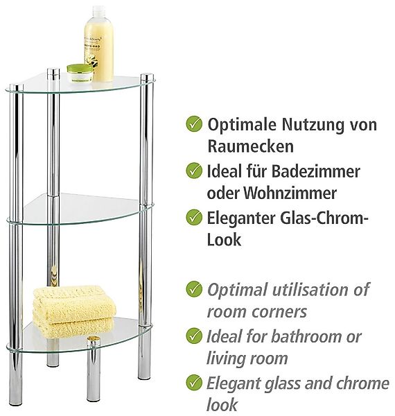 WENKO Eckregal "Yago", 1 Ablage günstig online kaufen
