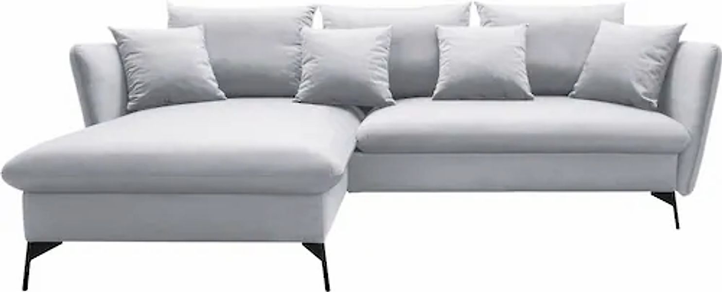 OTTO home Ecksofa »LIVORNO,258 cm, L-Form,« Schlaffunktion u. Bettkasten (1 günstig online kaufen