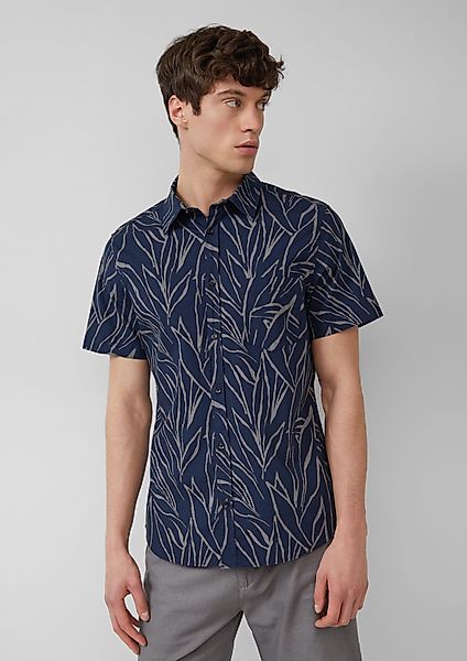 s.Oliver Kurzarmhemd Slim Fit: Gemustertes Kurzarmhemd günstig online kaufen