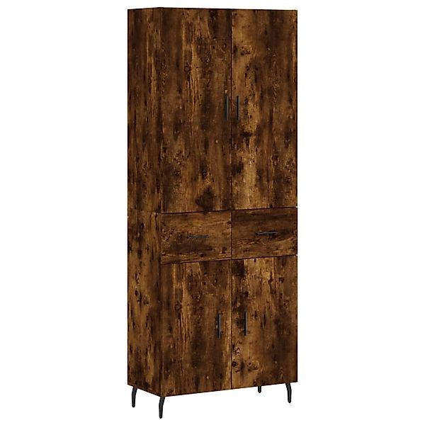 vidaXL Highboard Räuchereiche 69,5x34x180 cm Holzwerkstoff 3198166 günstig online kaufen