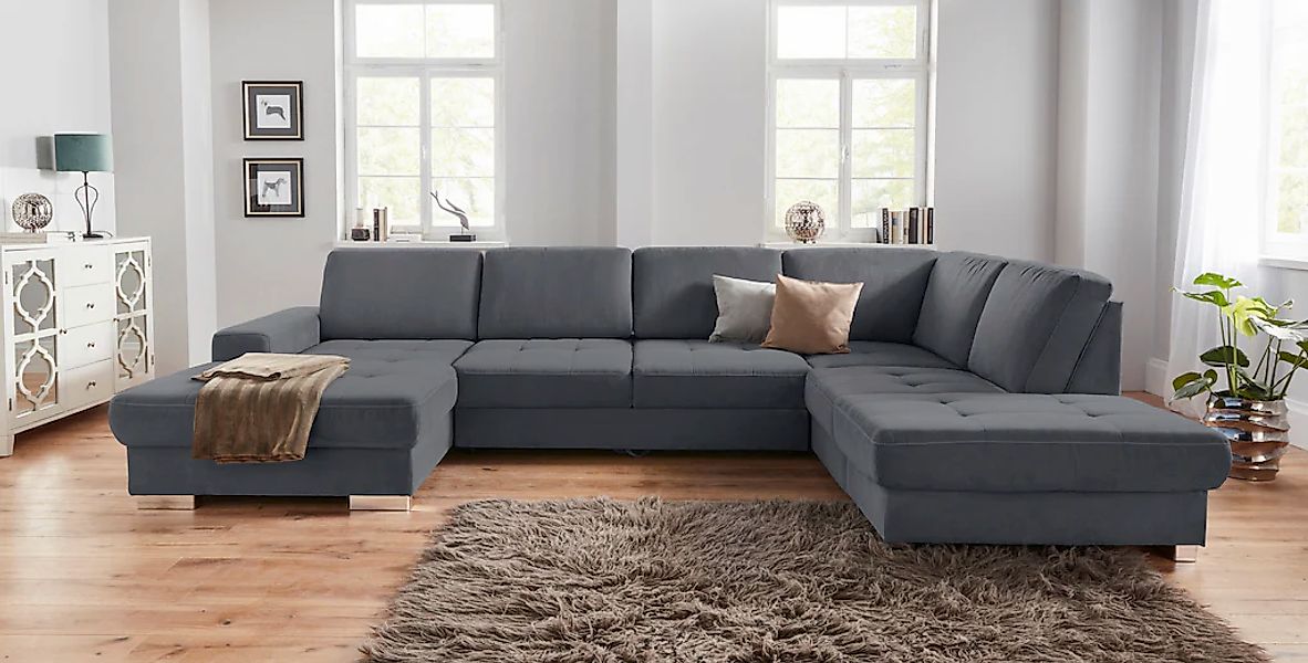 sit&more Wohnlandschaft "Santorini U-Form", mit Federkern und Sitztiefenver günstig online kaufen