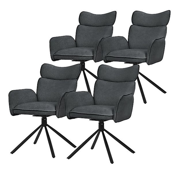 ML-DESIGN Polsterstuhl Drehstuhl mit Armlehne & Rückenlehne Ergonomische mi günstig online kaufen