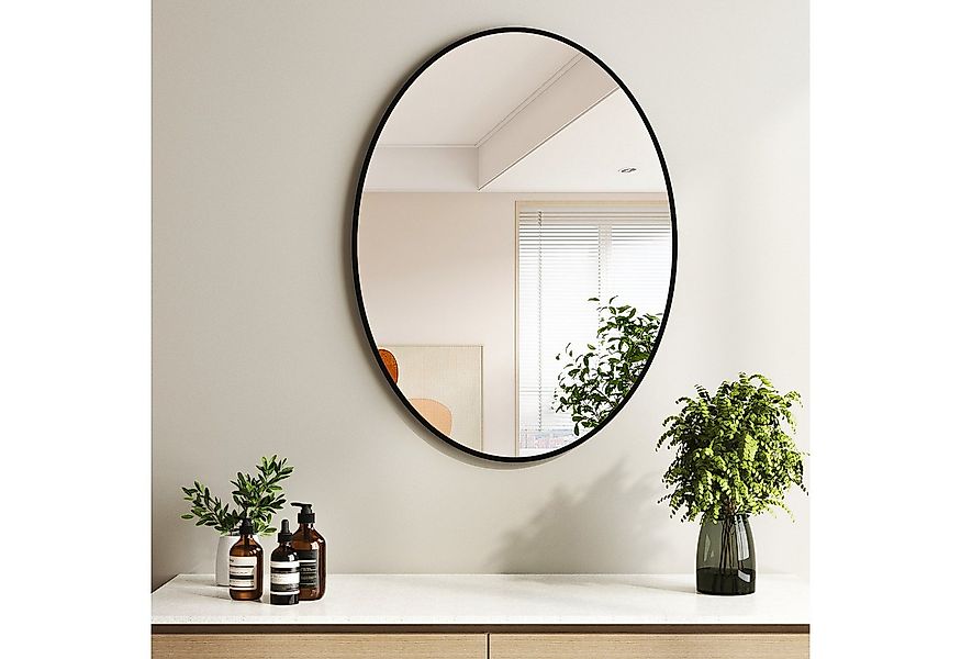 Hopibath Spiegel Oval für Garderobe Flur Schlafzimmer Wohnzimmer Hotel (Wan günstig online kaufen