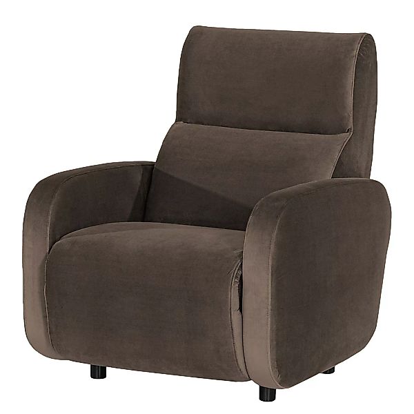 home24 loftscape Sessel Mezin I Braun Samt 97x104x105 cm (BxHxT) günstig online kaufen