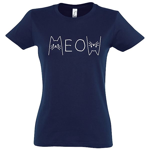 Youth Designz Print-Shirt MEOW Damen T-Shirt günstig online kaufen