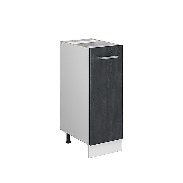 Vicco Apothekerschrank R-Line, Schwarz Beton/Weiß, 30 günstig online kaufen
